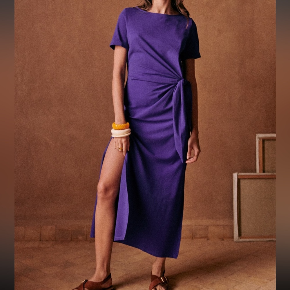 Sezane Pippa dress Ultra Violet